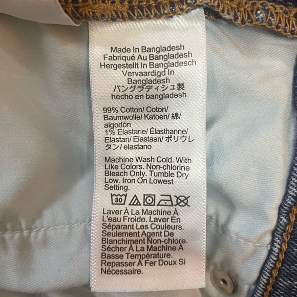 J. Crew Factory Classic Vintage High Rise Straight Leg Blue Denim Jeans Size 28 - Picture 9 of 13